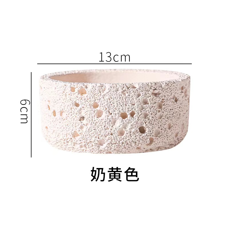 Echeveria Succulent - Nordischer Zement Blumentopf einfache Persönlichkeit kreative